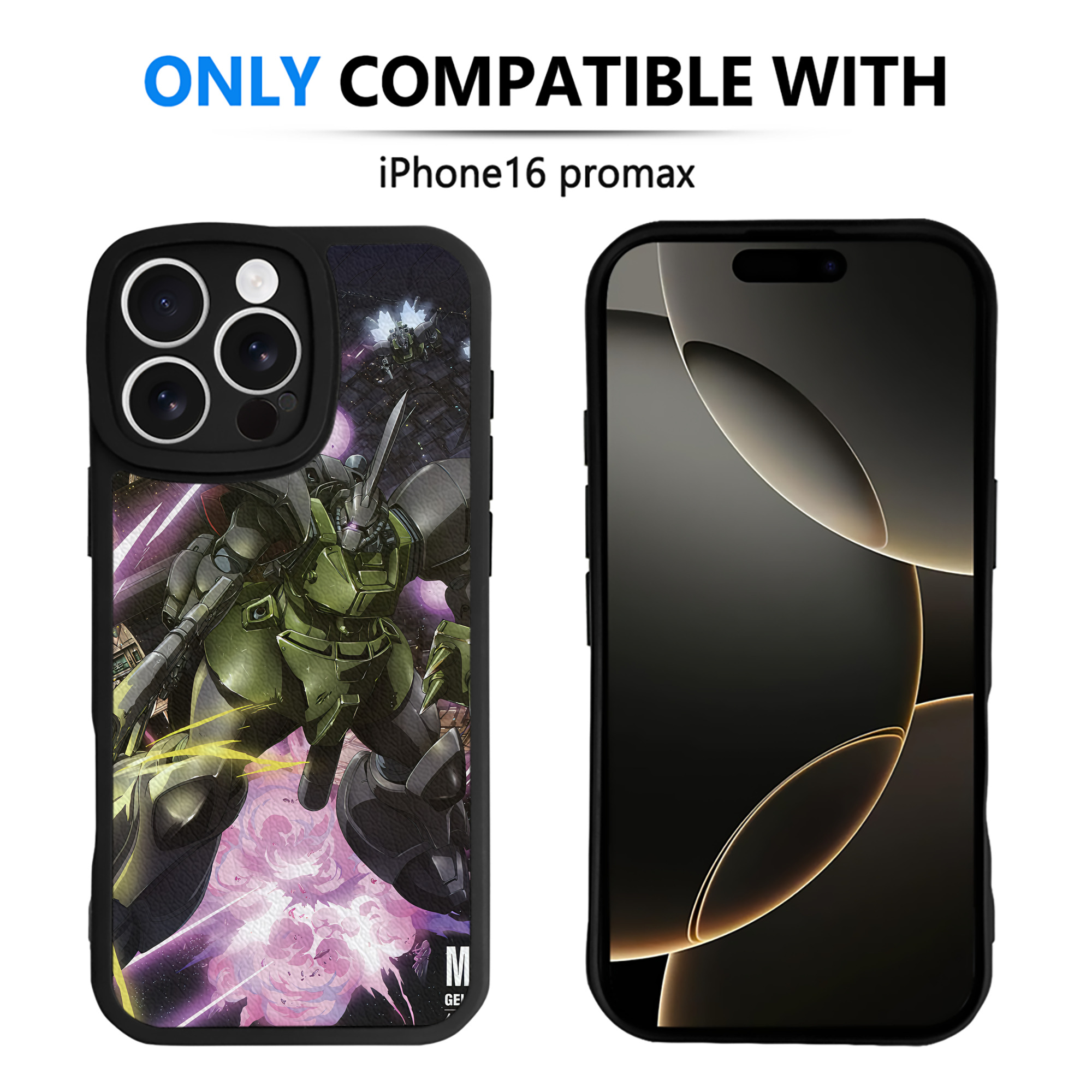 （画像用） 機動戦士ガンダム Mobile Suit Gundam 【iPhone 16シリーズ対応】シリコンスマホケース（レザー調） 材質：シリコン
